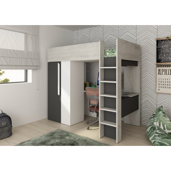 Isabelle & Max Azure European Single Bed with Furniture Set Wayfair.co.uk